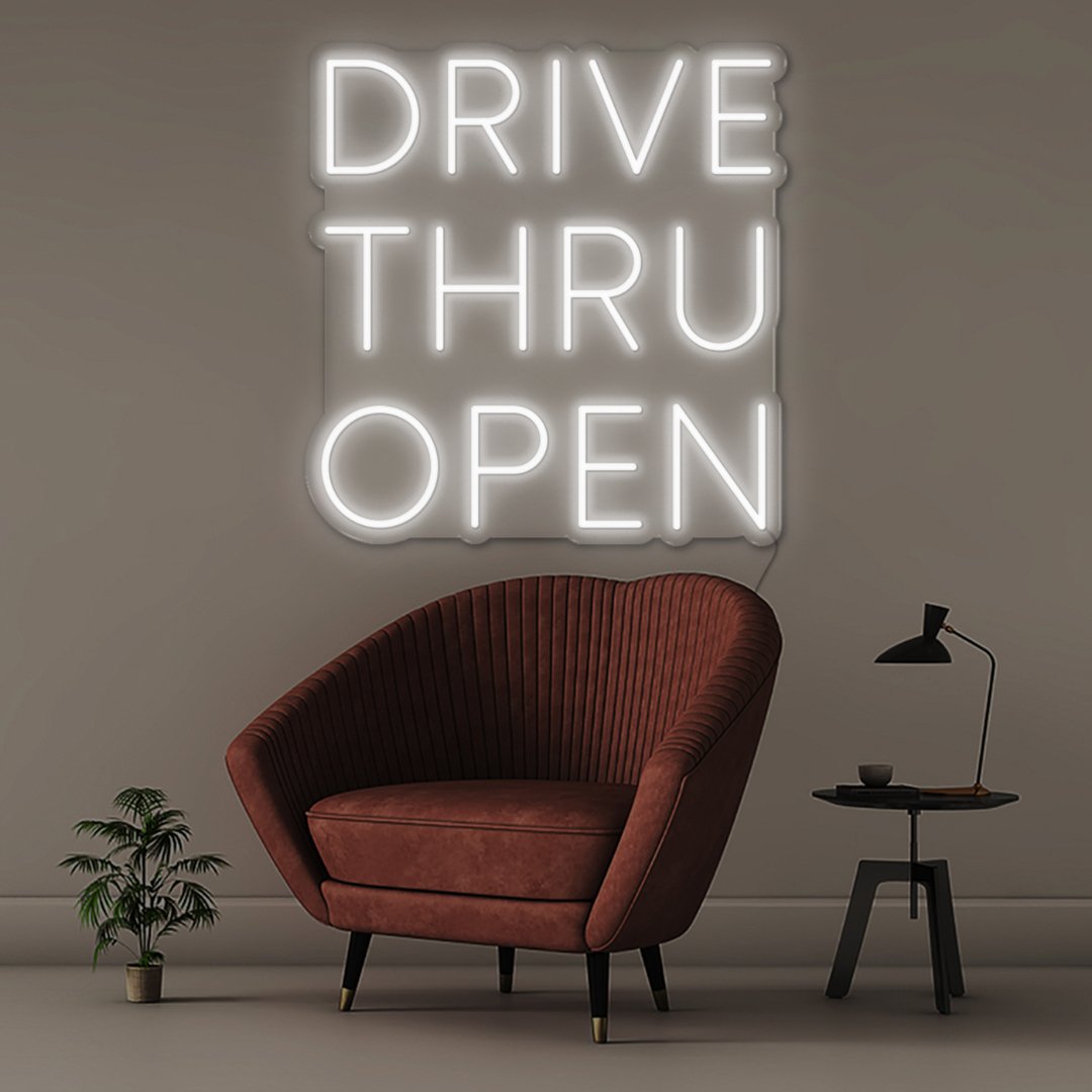Drive Thru Open - Neonific - LED Neon Signs - 36" (91cm) -