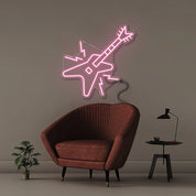 Electric Guitar - Neonific - LED Neon Signs - 50 CM - Light Pink