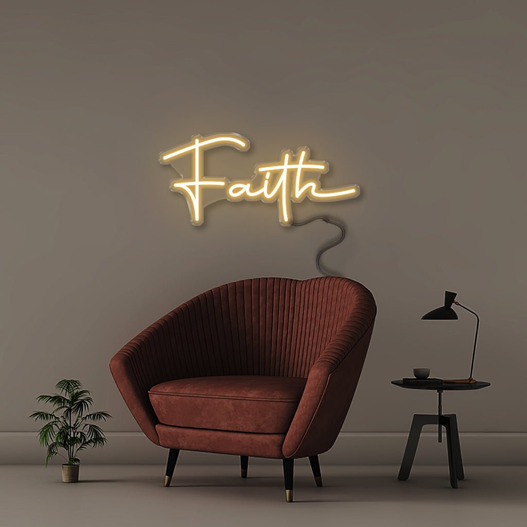 Faith - Neonific - LED Neon Signs - 50 CM - Warm White