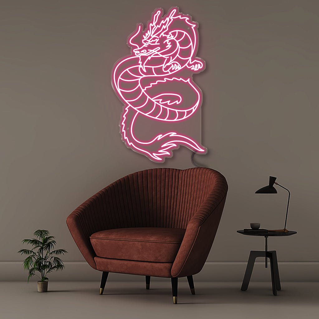 Flying Dragon - Neonific - LED Neon Signs - 50 CM - Pink