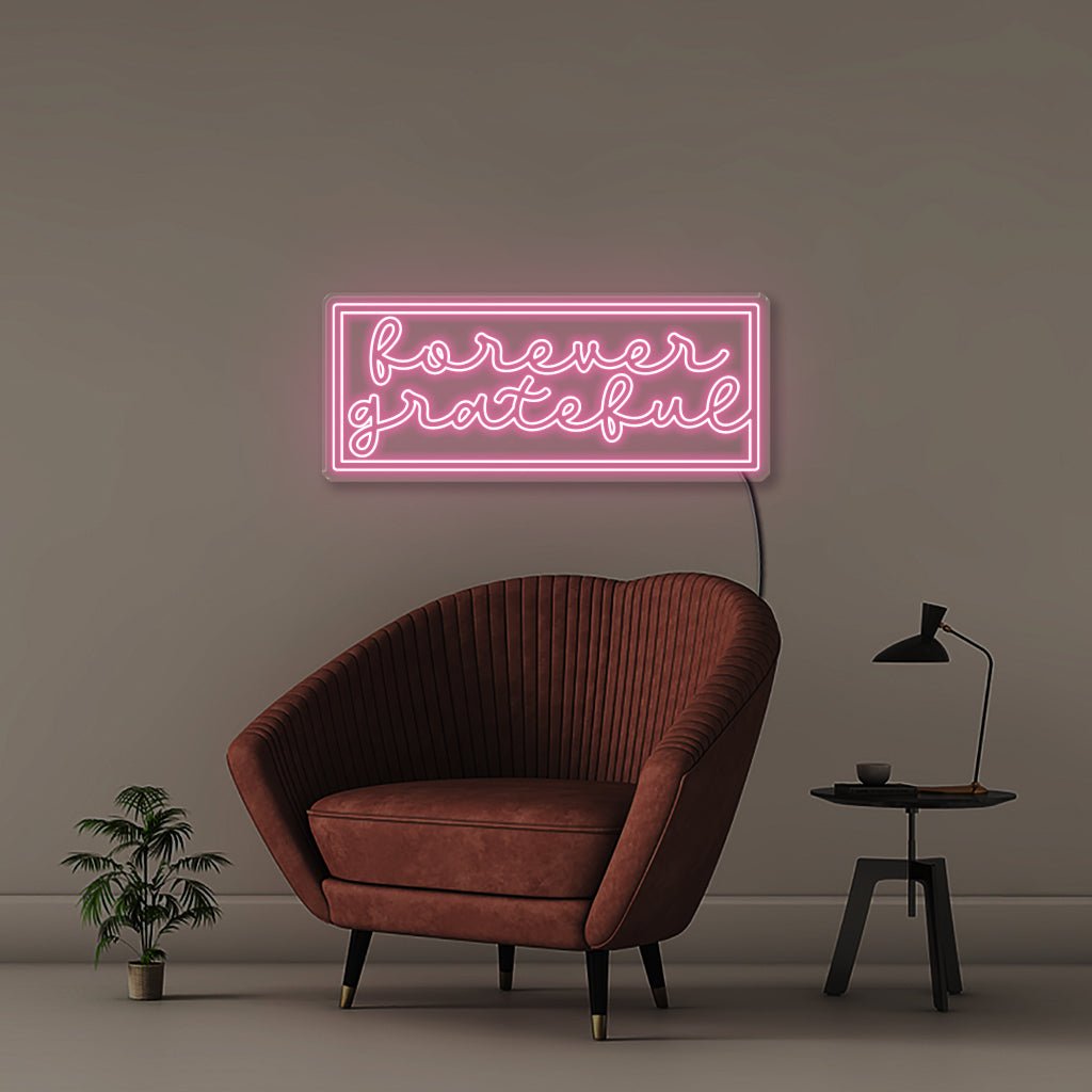 Forever Grateful - Neonific - LED Neon Signs - 100 CM - Light Pink