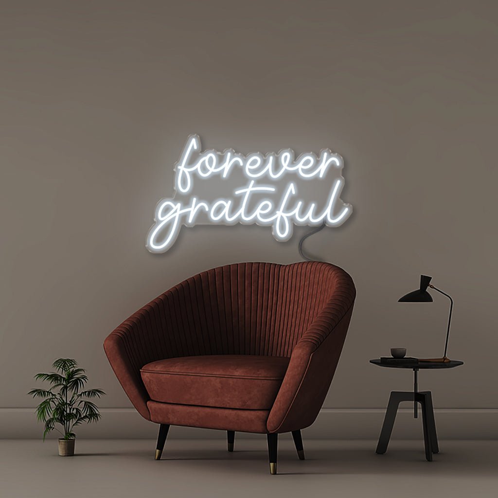 Forever Grateful - Neonific - LED Neon Signs - 50 CM - Cool White