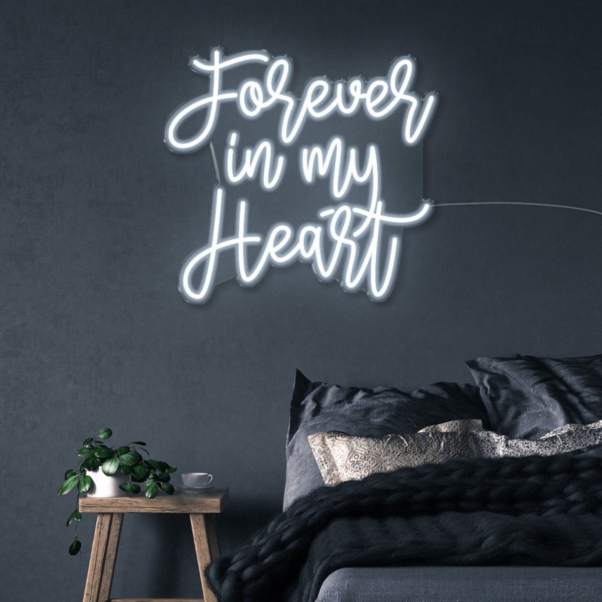 Forever In My Heart - Neonific - LED Neon Signs - 75 CM - Cool White