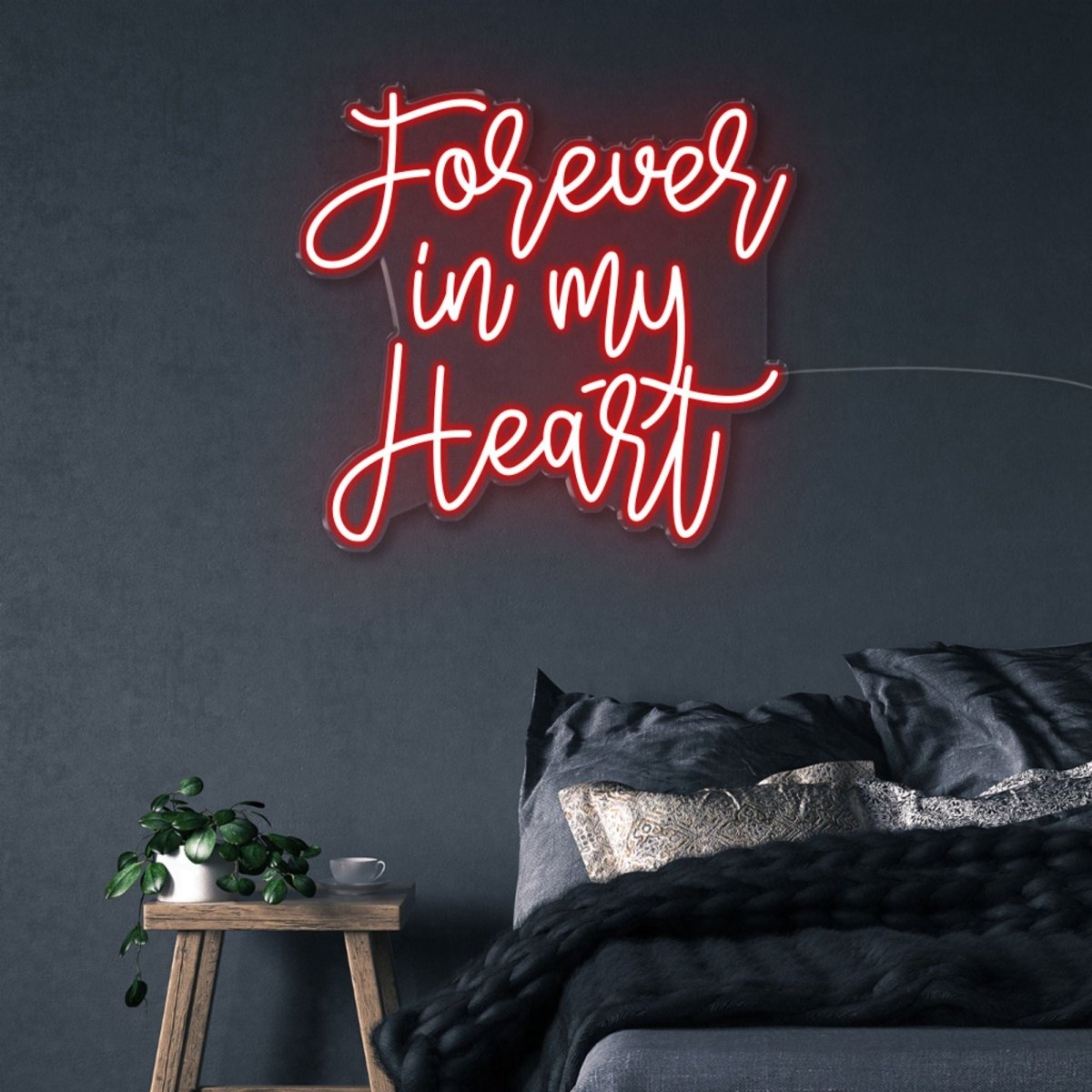 Forever In My Heart - Neonific - LED Neon Signs - 75 CM - Red