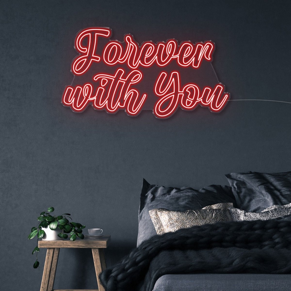 Forever with You - Neonific - LED Neon Signs - 100 CM - Red