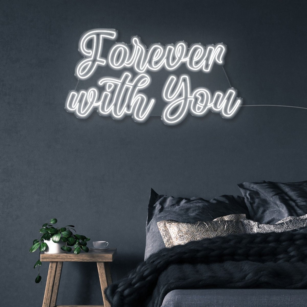 Forever with You - Neonific - LED Neon Signs - 100 CM - White