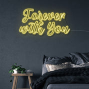 Forever with You - Neonific - LED Neon Signs - 100 CM - Yellow