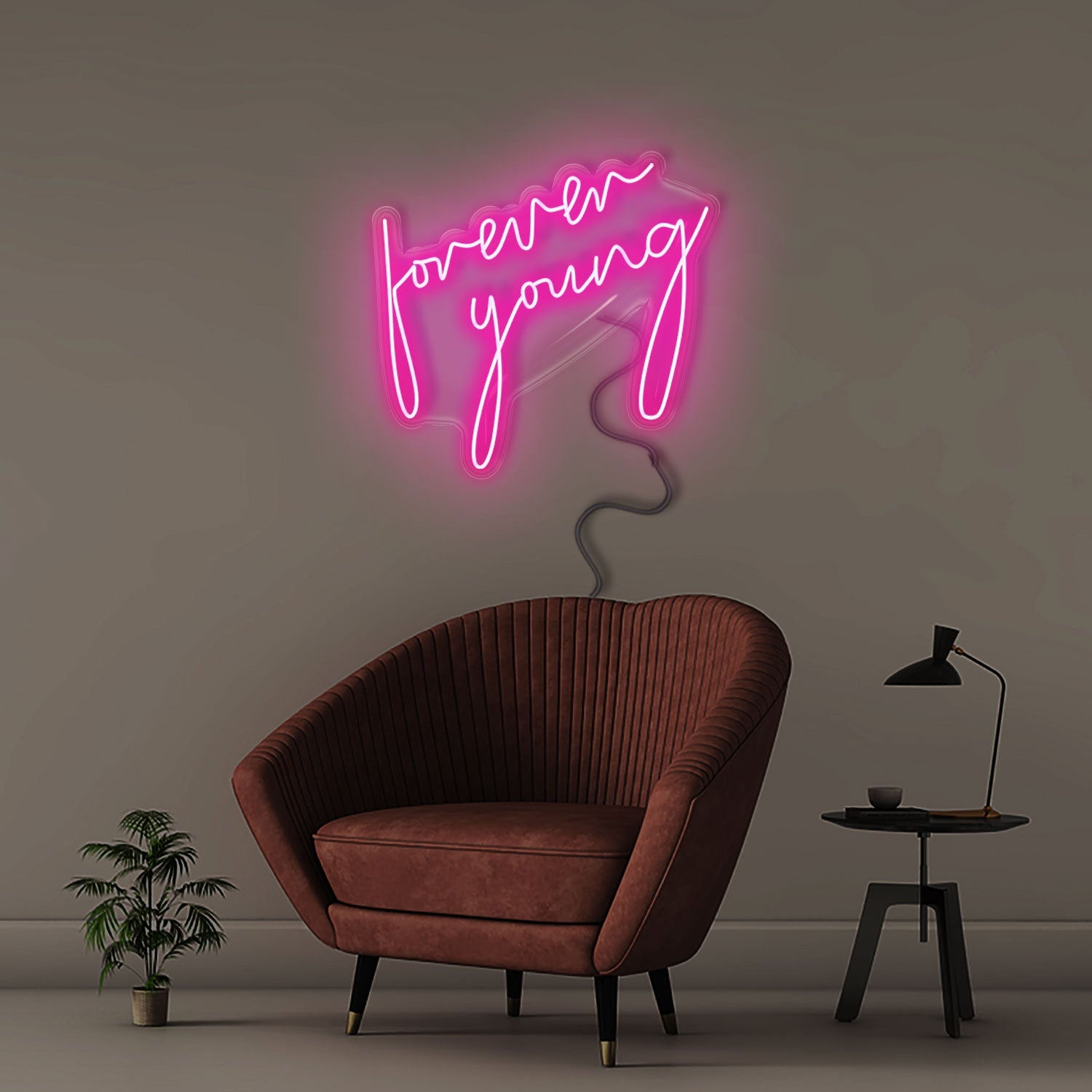 Forever Young - Neonific - LED Neon Signs - 60cm - White