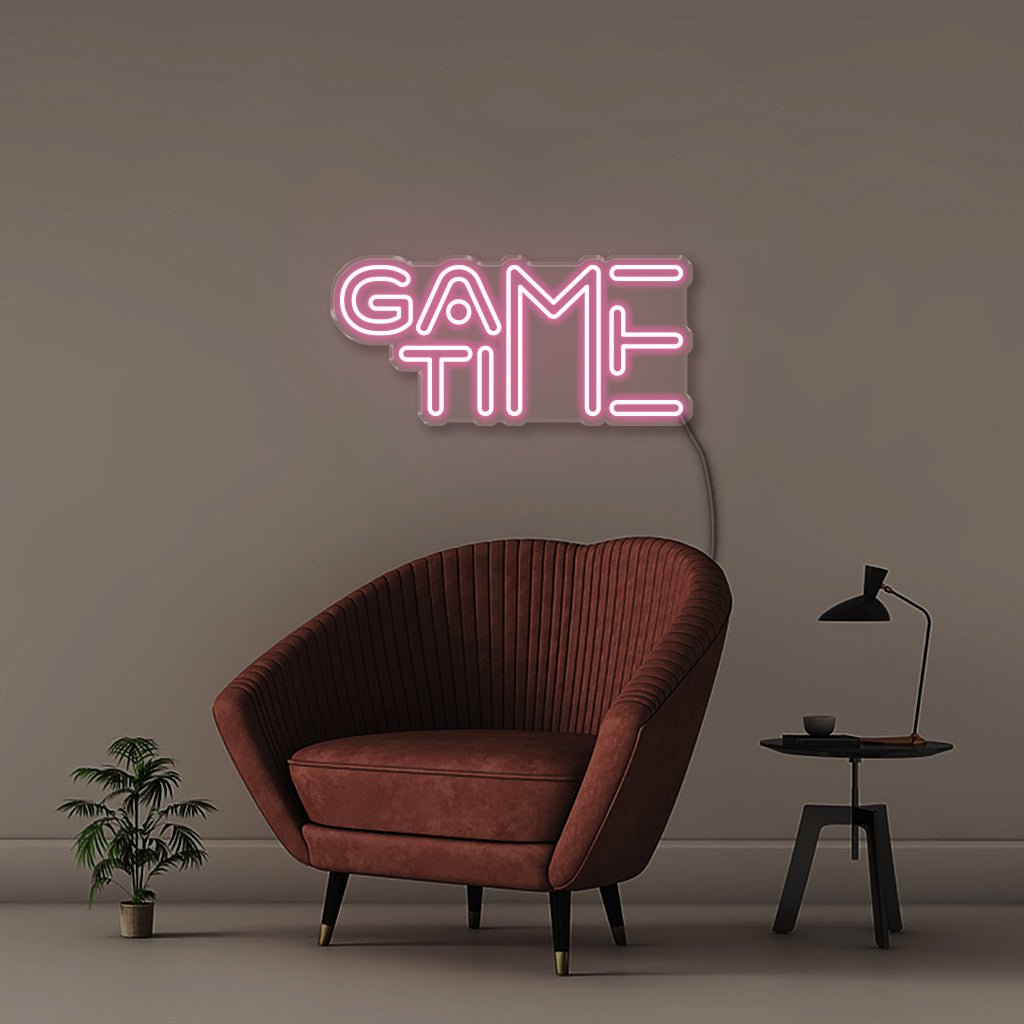 Game Time - Neonific - LED Neon Signs - 50 CM - Light Pink