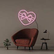 Gift Heart - Neonific - LED Neon Signs - 50 CM - Light Pink