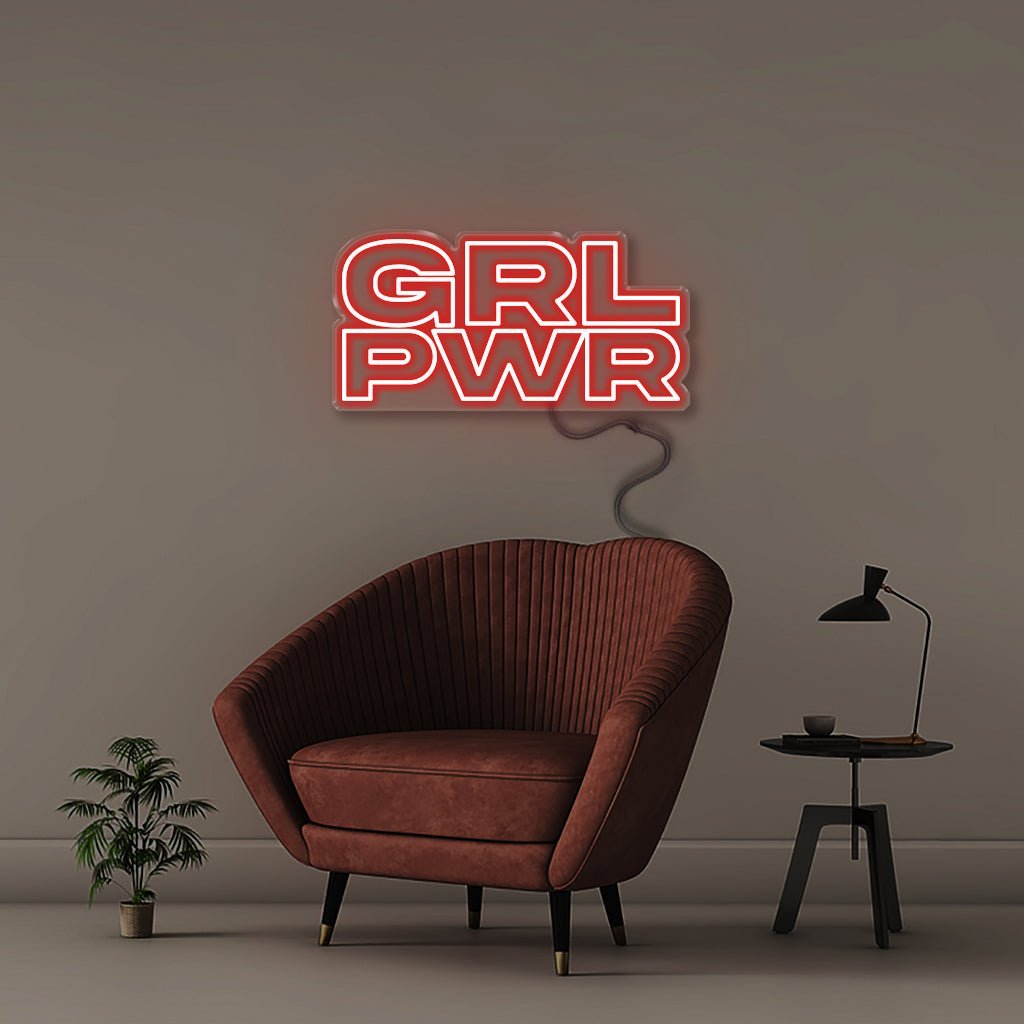 Girl Power - Neonific - LED Neon Signs - 75 CM - Red
