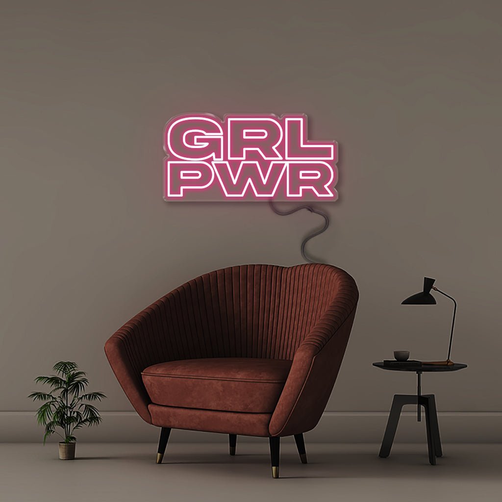 Girl Power - Neonific - LED Neon Signs - 75 CM - Pink