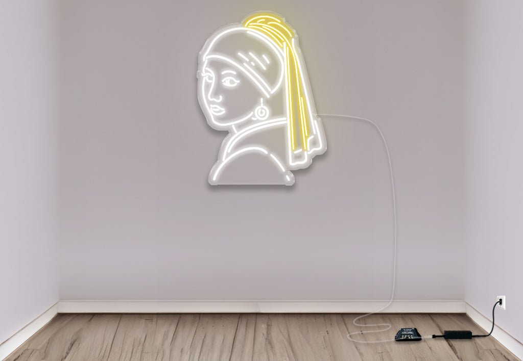 Girl with a Pearl Earring - Neonific - LED Neon Signs - 91cm -
