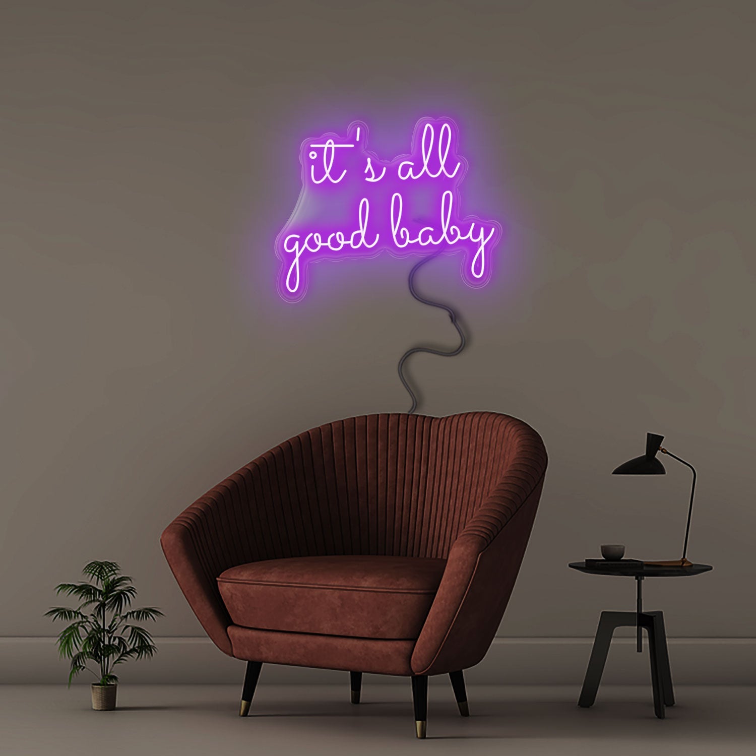 It's All Good Baby - Neonific - LED Neon Signs - 90cm - White