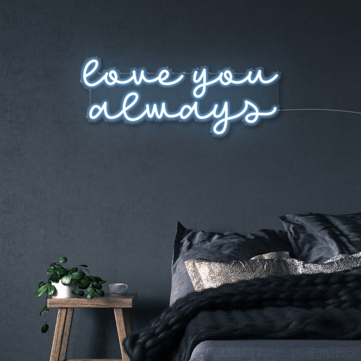 Love you Always - Neonific - LED Neon Signs - 75 CM - Light Blue