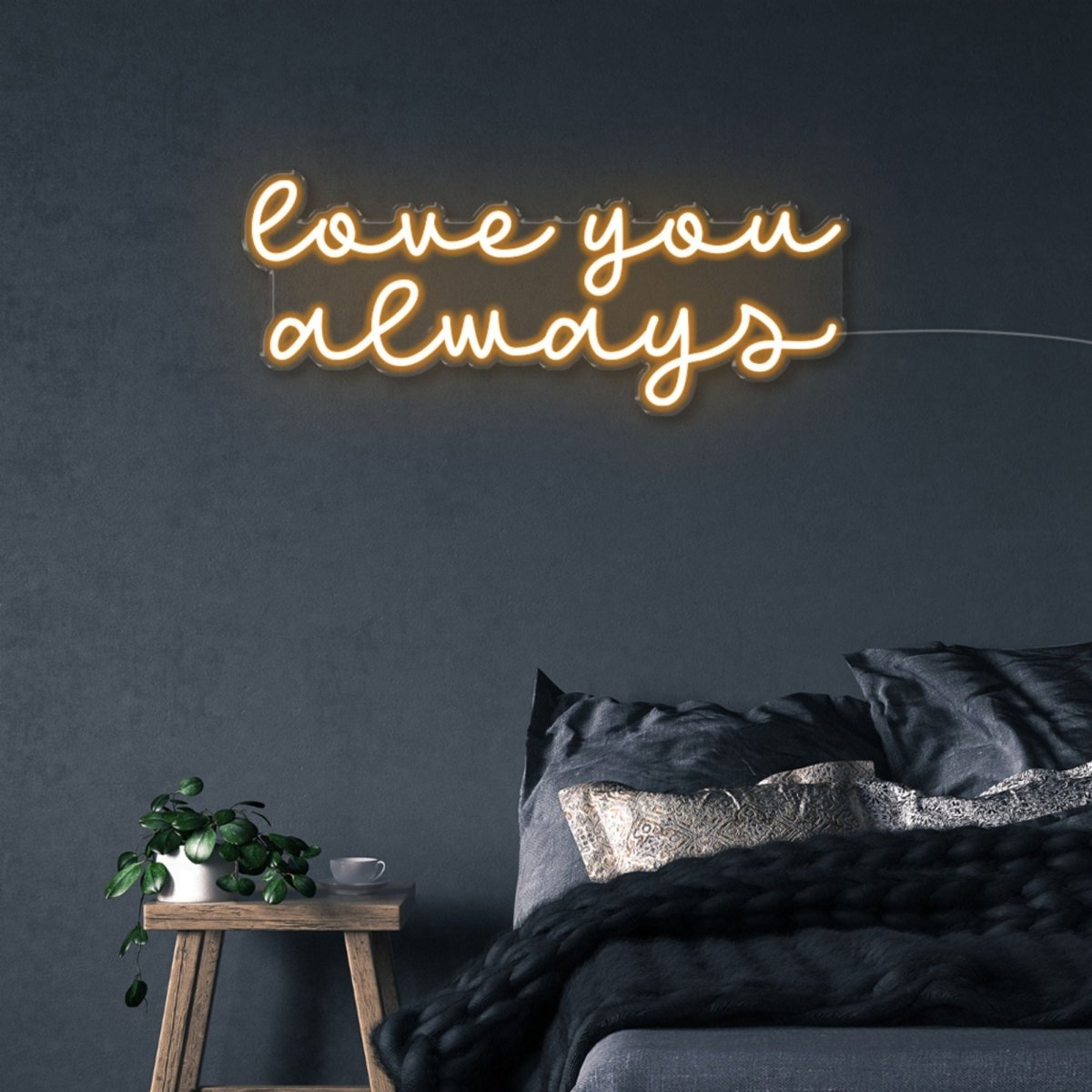 Love you Always - Neonific - LED Neon Signs - 75 CM - Orange