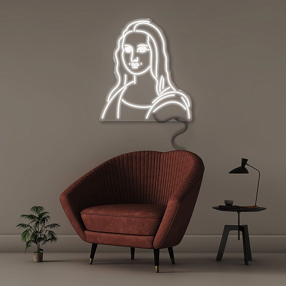 Mona Lisa - Neonific - LED Neon Signs - 91cm (36") - Cool white