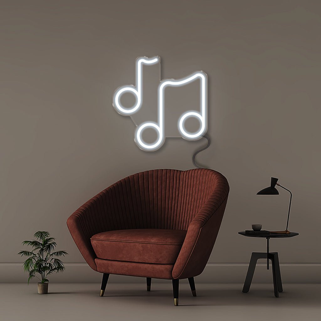 Music Note - Neonific - LED Neon Signs - 50 CM - Cool White