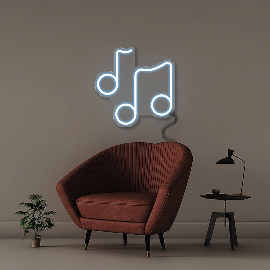 Music Note - Neonific - LED Neon Signs - 50 CM - Light Blue