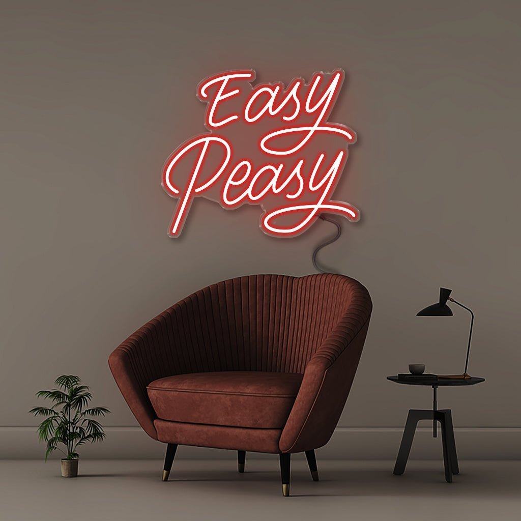Neon Easy Peasy! - Neonific - LED Neon Signs - 50 CM - Red