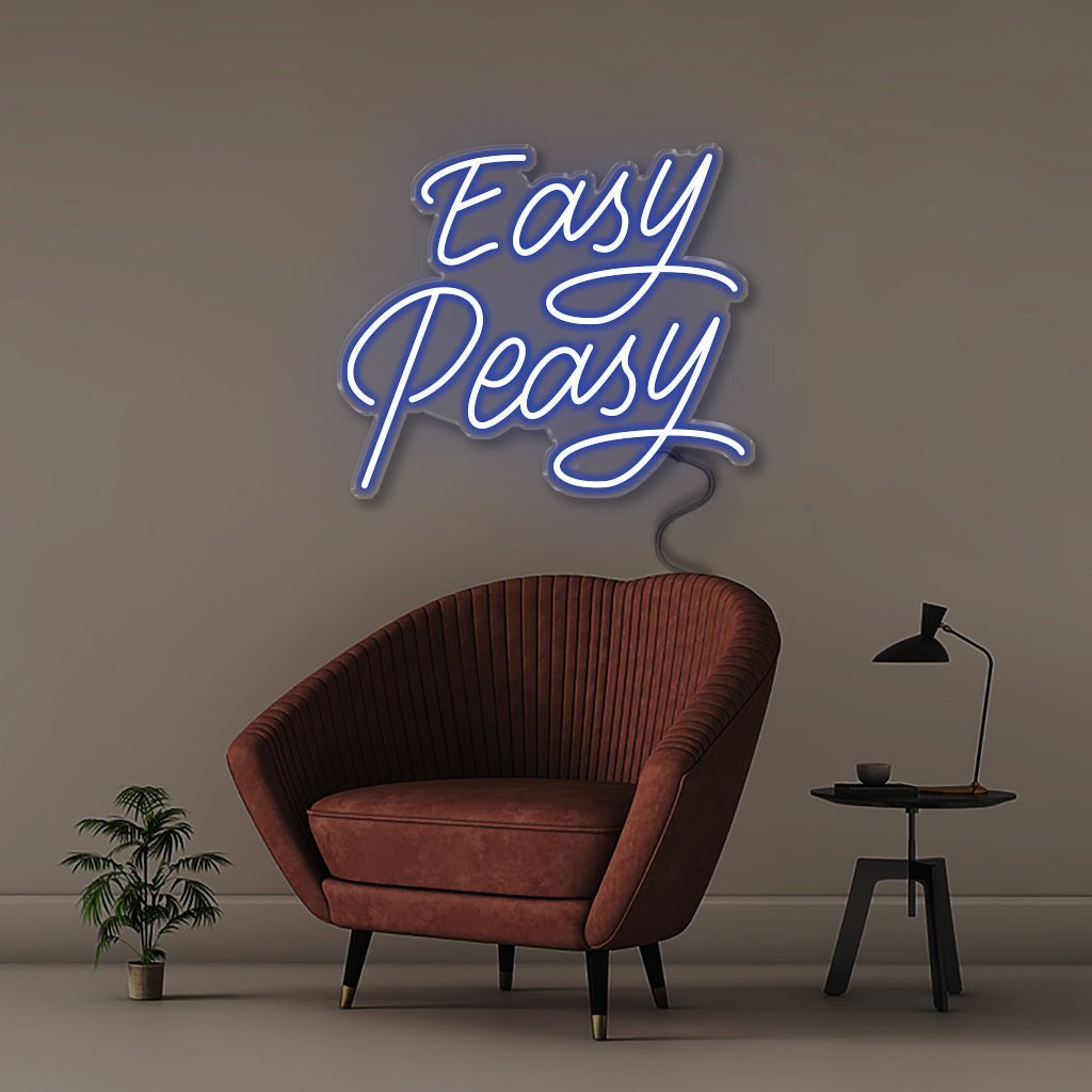 Neon Easy Peasy! - Neonific - LED Neon Signs - 50 CM - Blue