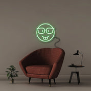 Nerd Emoji - Neonific - LED Neon Signs - 50 CM - Green