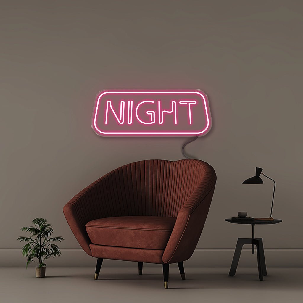 Night - Neonific - LED Neon Signs - 50 CM - Pink