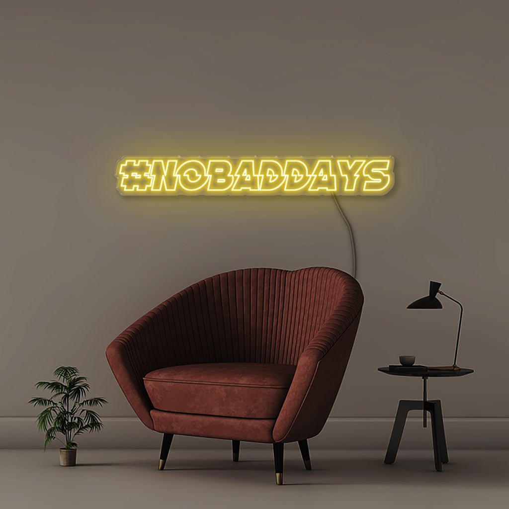 No Bad Days - Neonific - LED Neon Signs - 150 CM - Yellow