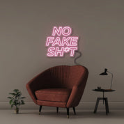 No Fake Shit - Neonific - LED Neon Signs - 50 CM - Light Pink