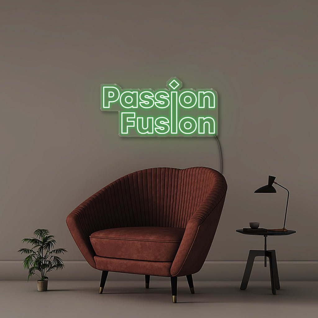 Passion Fusion - Neonific - LED Neon Signs - 75 CM - Green