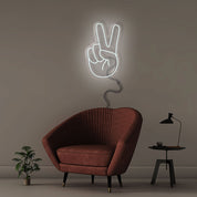 Peace - Neonific - LED Neon Signs - 60cm - White