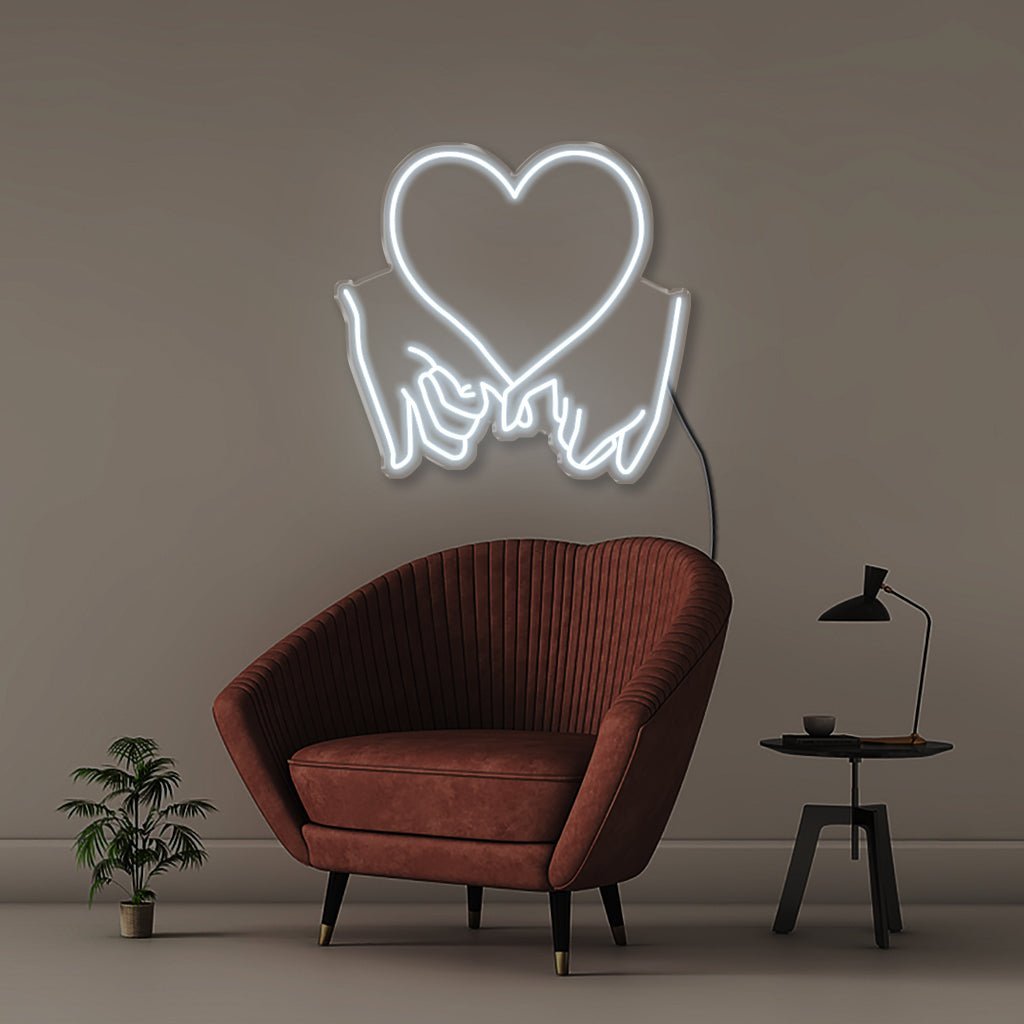 Promise Hands - Neonific - LED Neon Signs - 50 CM - Cool White