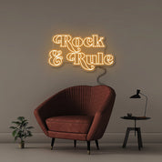 Rock & Rule - Neonific - LED Neon Signs - 50 CM - Orange