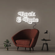 Rock & Rule - Neonific - LED Neon Signs - 50 CM - White