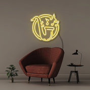 Sax and Notes - Neonific - LED Neon Signs - 50 CM - Yellow