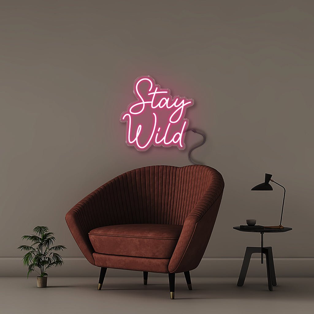 Stay Wild - Neonific - LED Neon Signs - 50 CM - Pink
