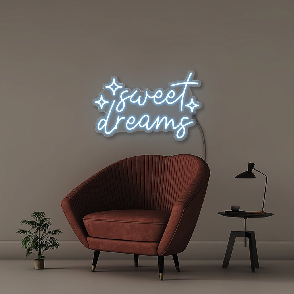 Sweet Dreams - Neonific - LED Neon Signs - 50 CM - Light Blue