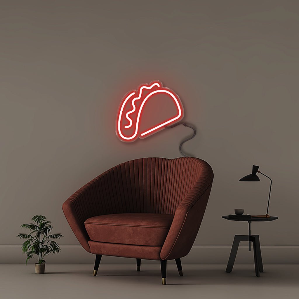 Taco - Neonific - LED Neon Signs - 50 CM - Red