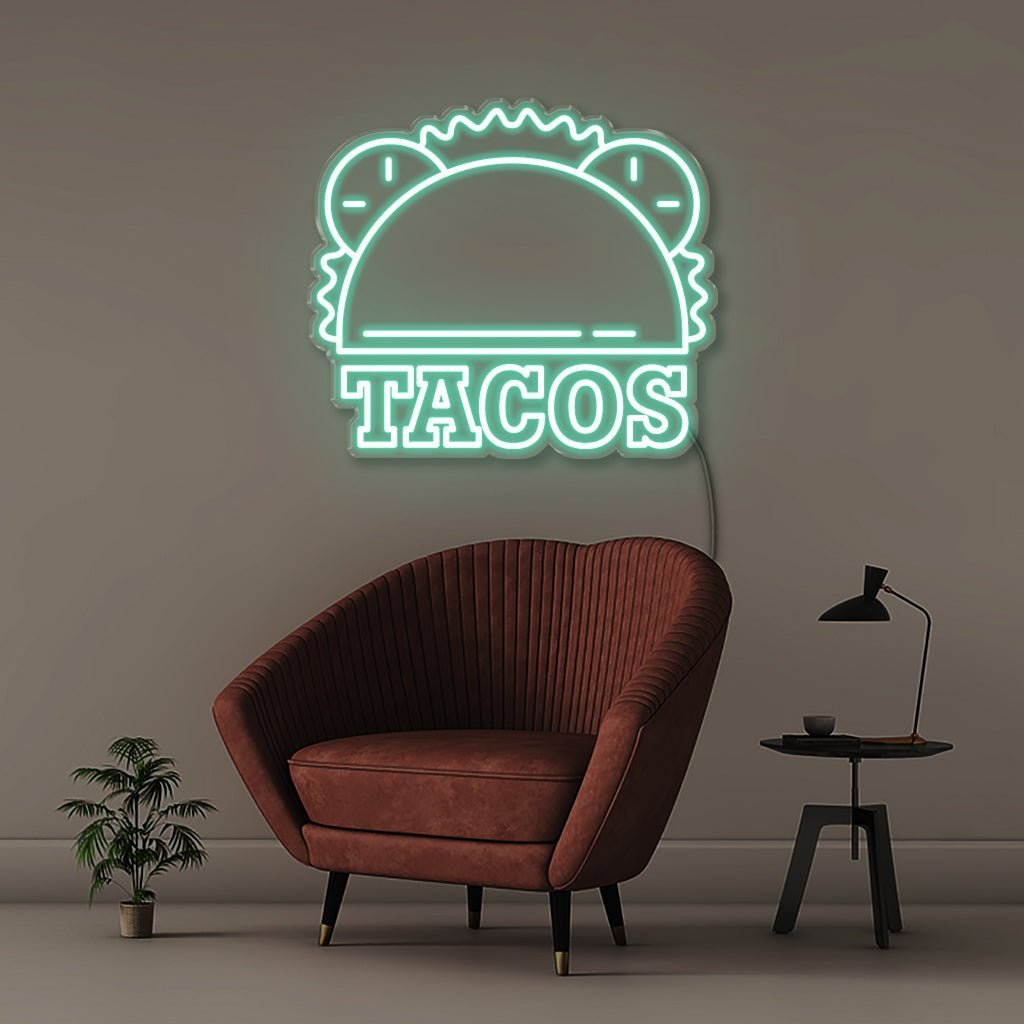 Tacos - Neonific - LED Neon Signs - 75 CM - Sea Foam