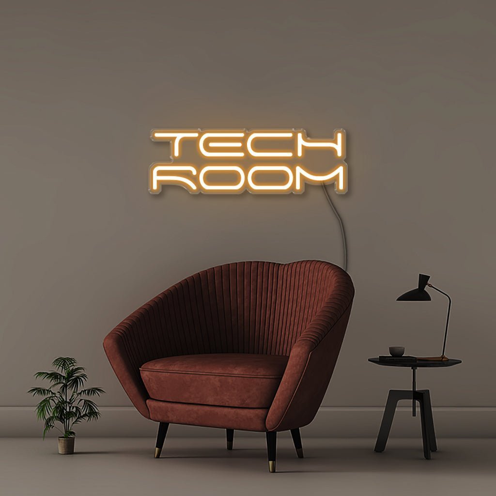 Tech Room - Neonific - LED Neon Signs - 50 CM - Orange