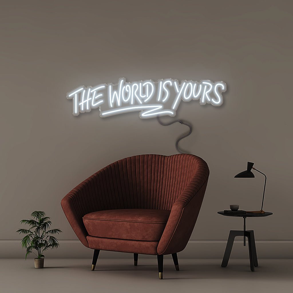 The world is yours - Neonific - LED Neon Signs - 75 CM - Cool White