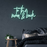 To the moon and back - Neonific - LED Neon Signs - 50 CM - Red