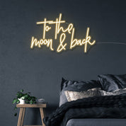 To the moon and back - Neonific - LED Neon Signs - 50 CM - Red