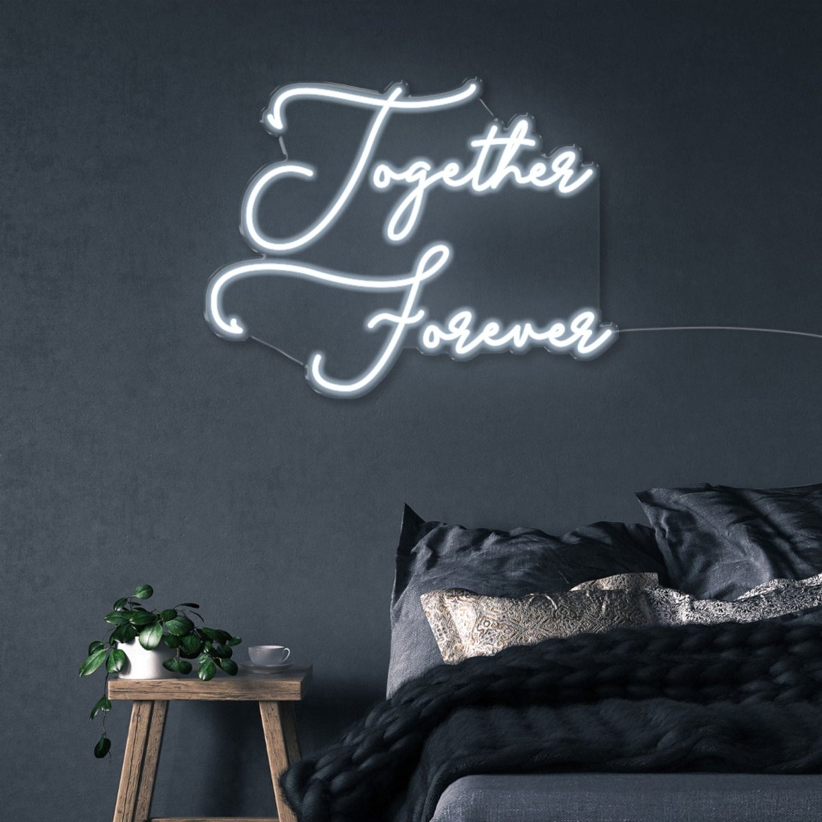 Together Forever - Neonific - LED Neon Signs - 50 CM - Cool White
