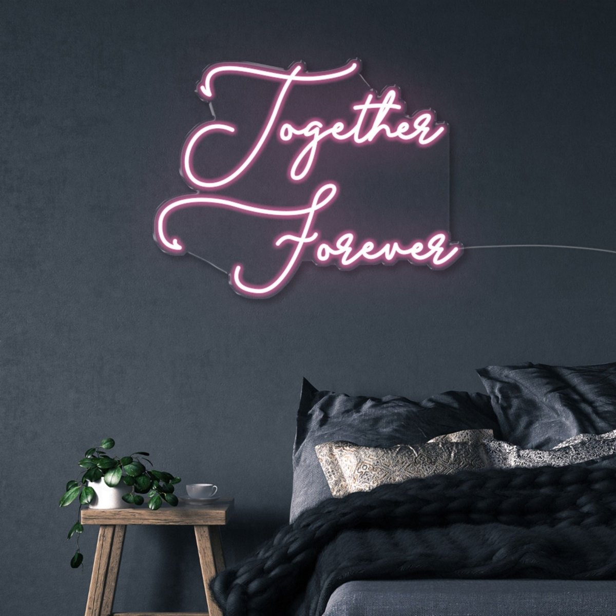 Together Forever - Neonific - LED Neon Signs - 50 CM - Light Pink