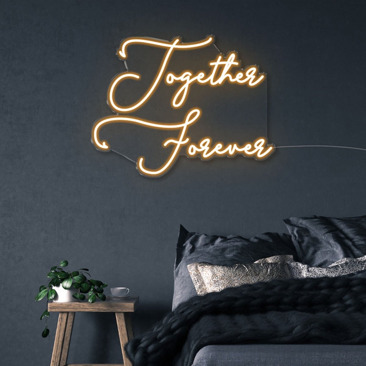 Together Forever - Neonific - LED Neon Signs - 50 CM - Orange