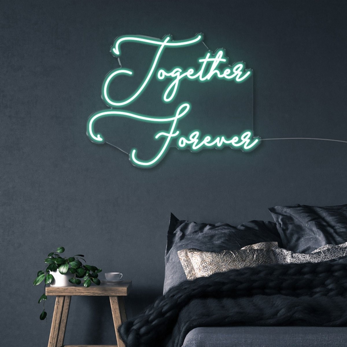Together Forever - Neonific - LED Neon Signs - 50 CM - Sea Foam