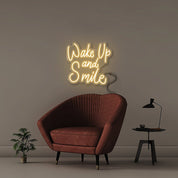 Wake Up and Smile - Neonific - LED Neon Signs - 50 CM - Warm White
