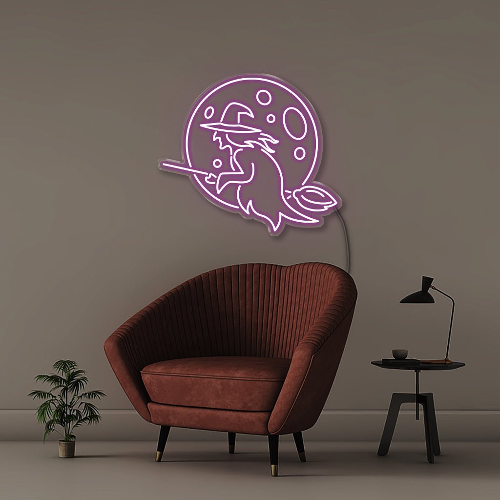 Witch - Neonific - LED Neon Signs - 50 CM - Purple
