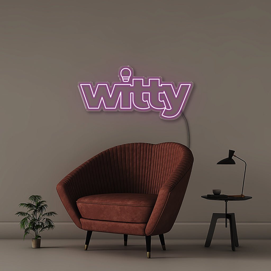 Witty - Neonific - LED Neon Signs - 50 CM - Purple